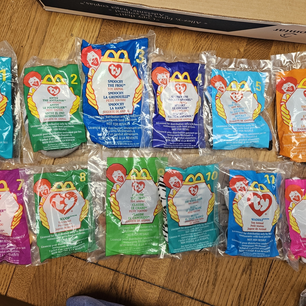 TY Beanie Babies McDonald's Happy Meal Toys